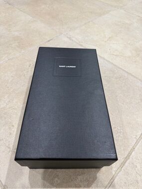 Saint Laurent Black Presentation shoe Box with White Logo